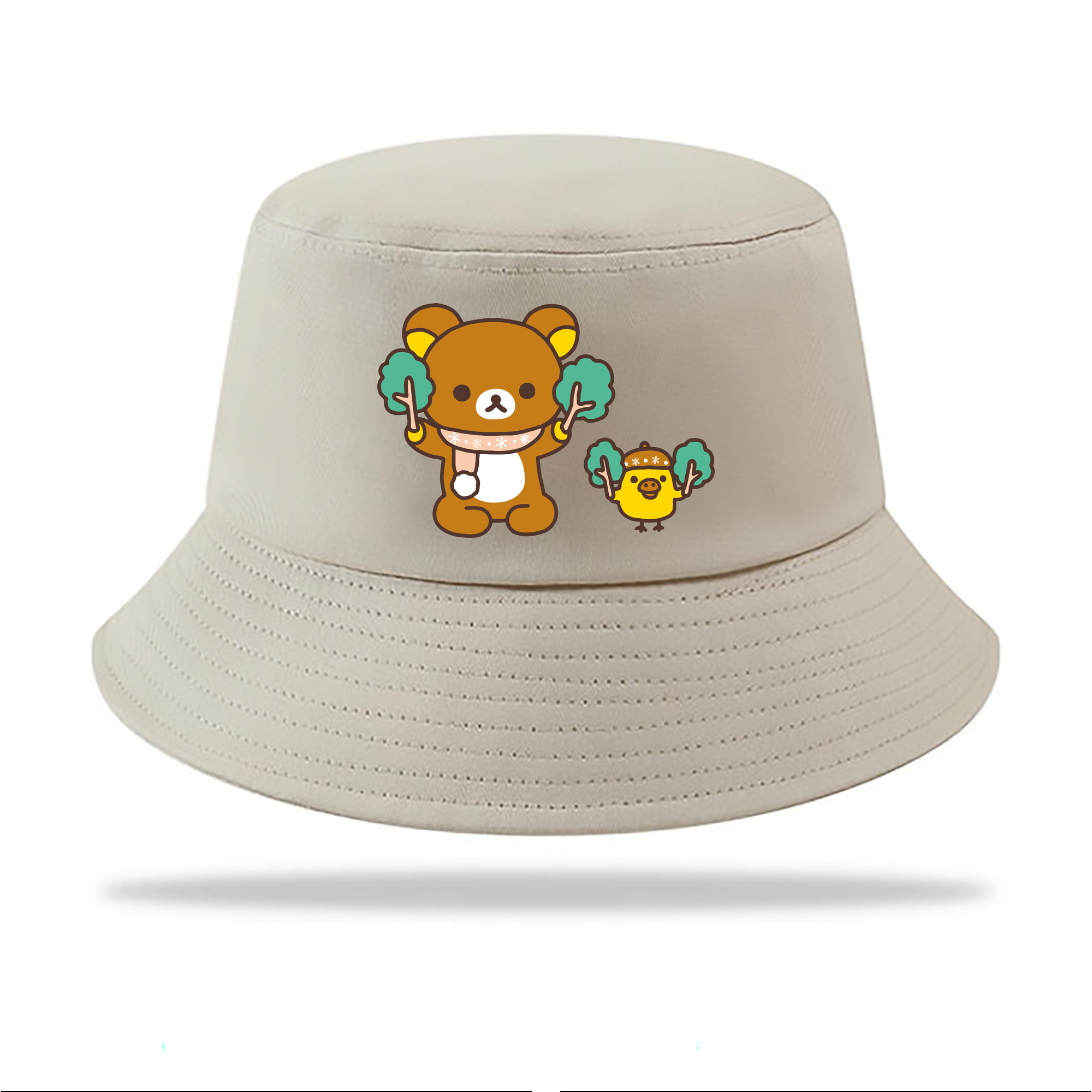 （画像用） リラックマ リラックマ キイロイトリ Rilakkuma Korilakkuma Kiiroitori アウトドア日除けバケットハット